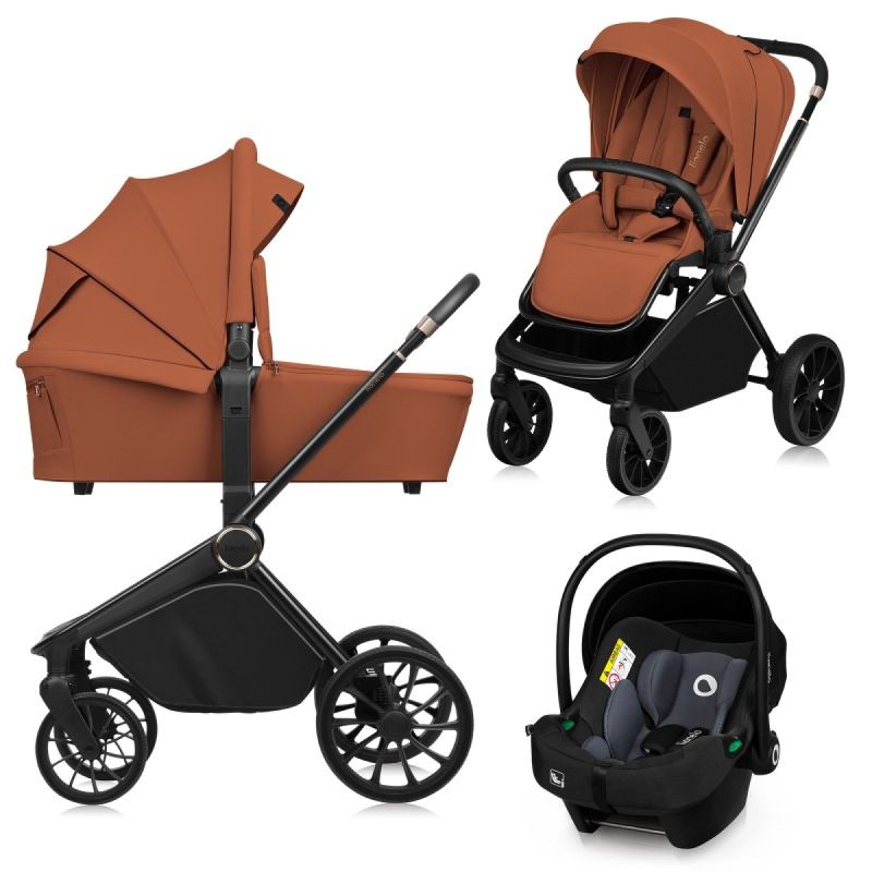 Lionelo Mika Plus Brown Rust 3 в 1 - Багатофункціональна коляска
