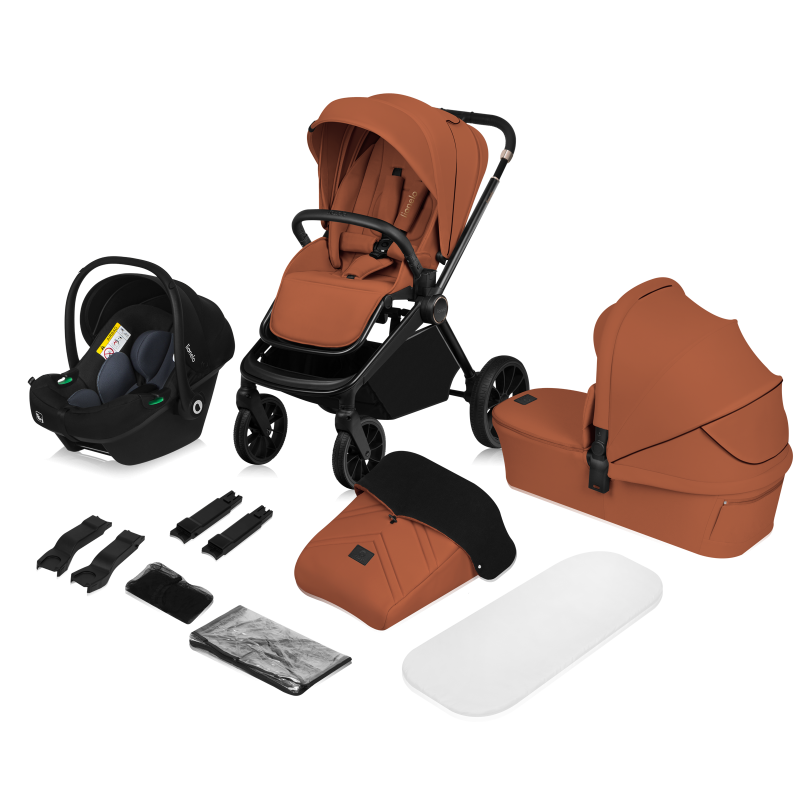 Lionelo Mika Plus Brown Rust 3 в 1 - Багатофункціональна коляска