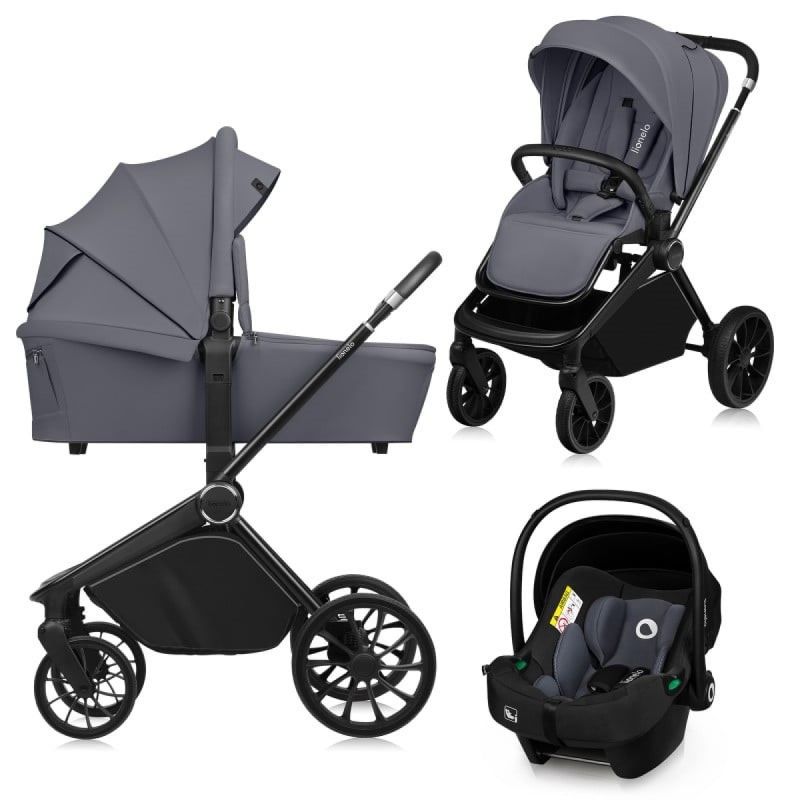 Lionelo Mika Plus Grey Stone 3 в 1 - Багатофункціональна коляска