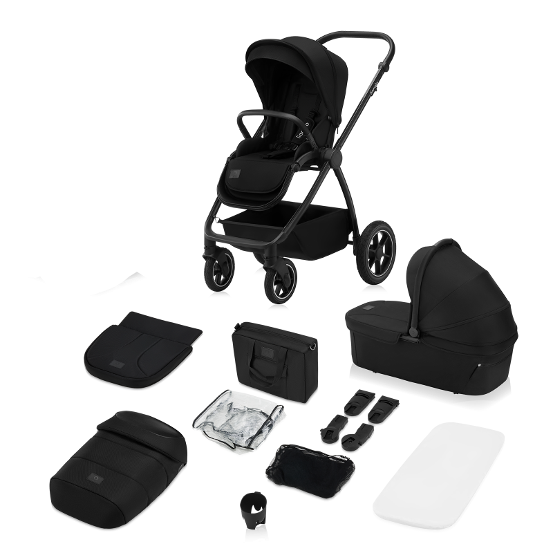 Lionelo Meril 2 в 1 Black Onyx - Багатофункціональна коляска