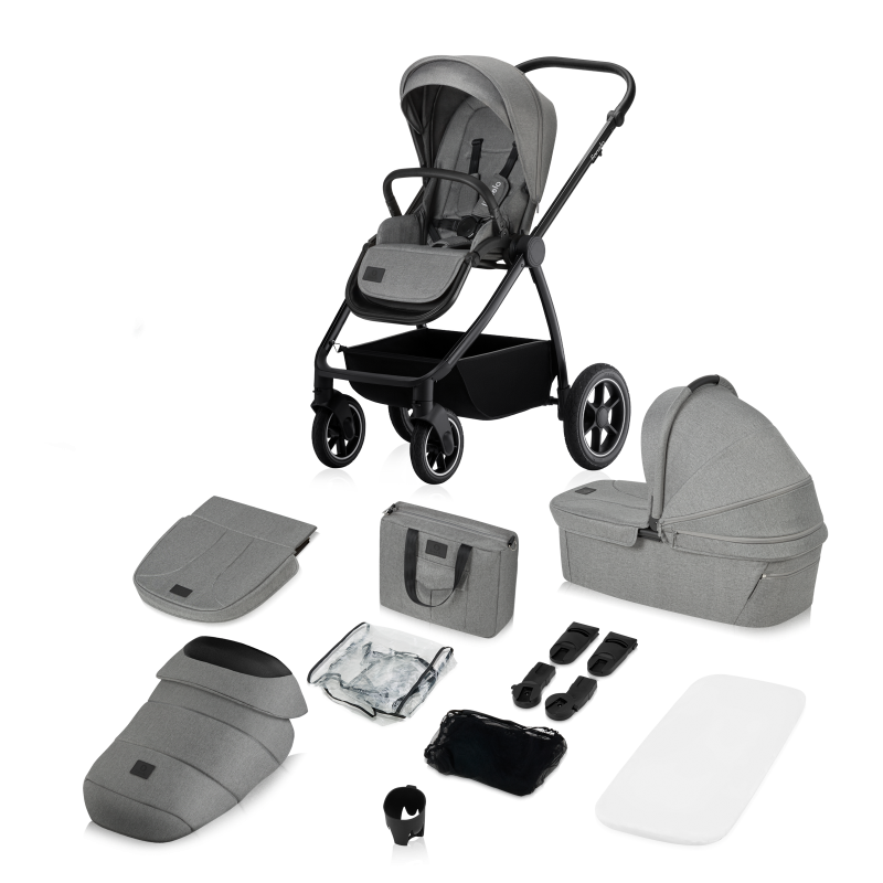 Lionelo Meril 2 в 1 Grey Stone - Багатофункціональна коляска