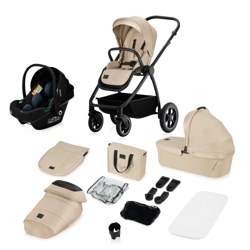Lionelo Meril 3 в 1 Beige Sand - Багатофункціональна коляска