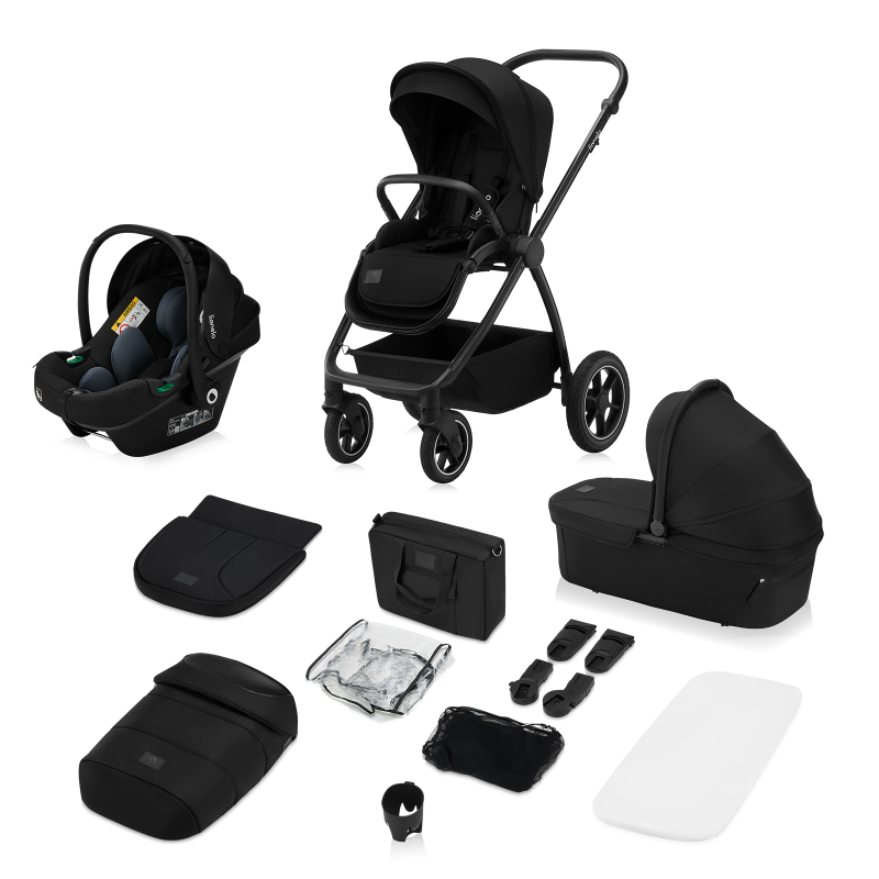 Lionelo Meril 3 в 1 Black Onyx - Багатофункціональна коляска