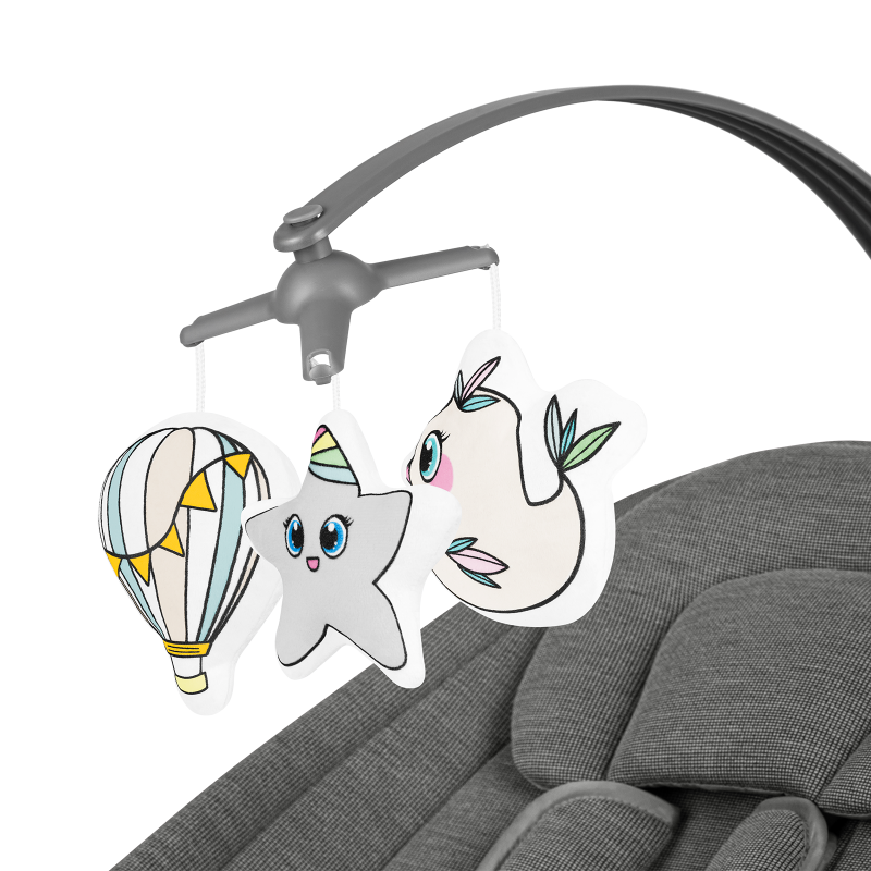 Lionelo Blossom Grey Concrete - Крісло-гойдалка