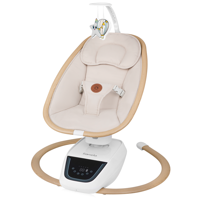 Lionelo Olivia Beige Natural - Крісло-гойдалка