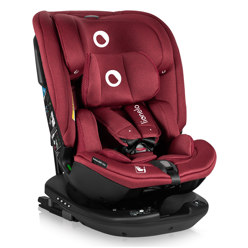 Lionelo Bastiaan RWF i-Size Red Burgundy - Автокрісло
