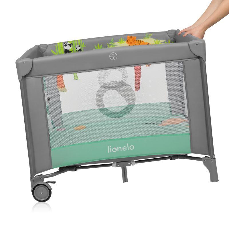 Lionelo Mille Plus Grey Green - дитячий манеж