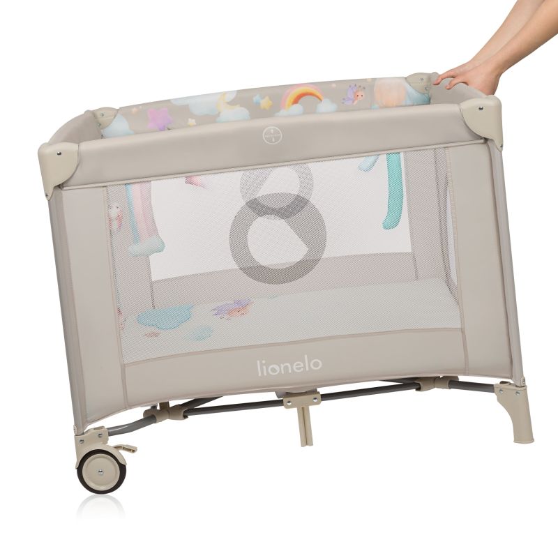 Lionelo Mille Plus Grey Beige - дитячий манеж