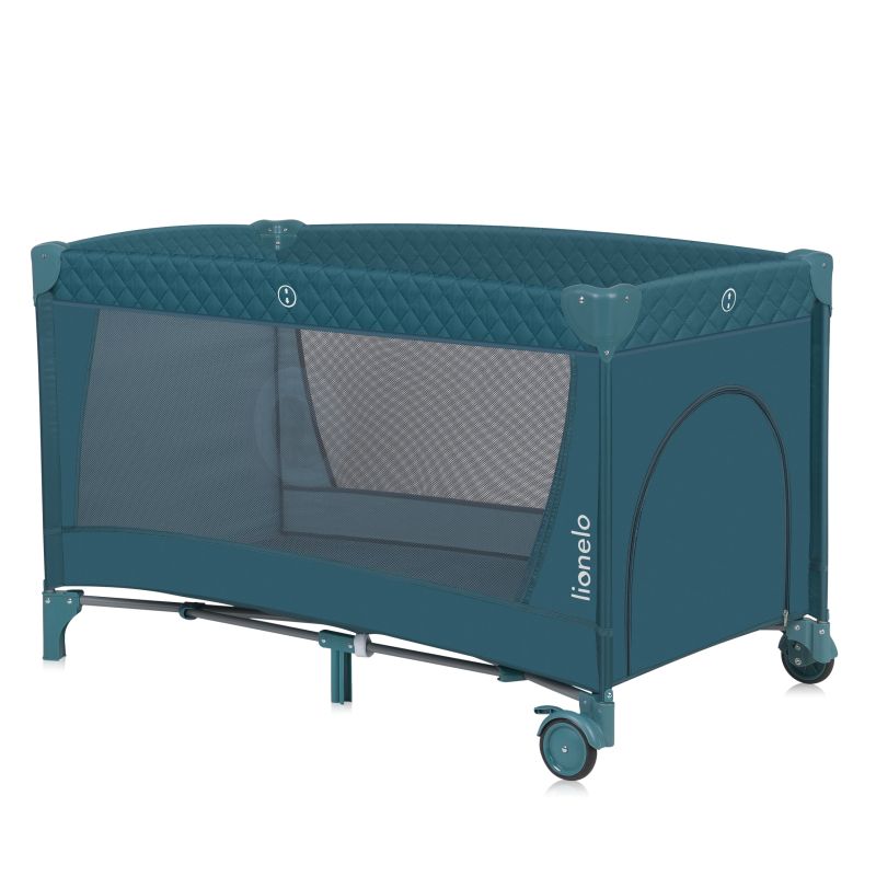 Lionelo Flower Green Turquoise - Дитяче ліжко-манеж