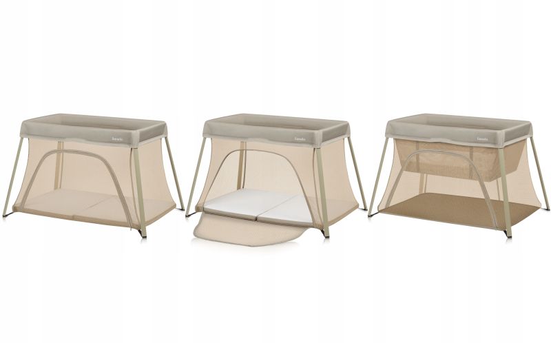 Lionelo Alice Beige Olive - дитячий манеж