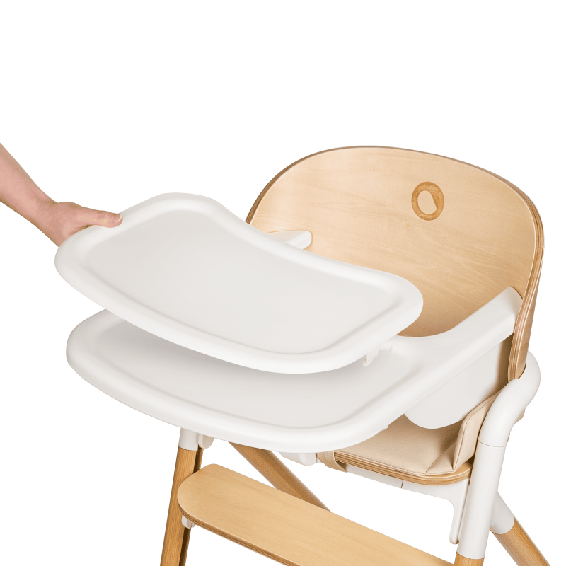 Lionelo Celia White Natural Wood - багатофункціональний дерев’яний стільчик 3 в 1