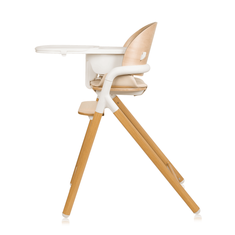 Lionelo Celia White Natural Wood - багатофункціональний дерев’яний стільчик 3 в 1