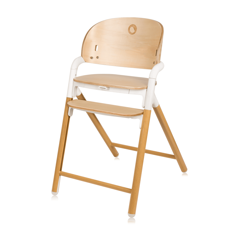 Lionelo Celia White Natural Wood - багатофункціональний дерев’яний стільчик 3 в 1