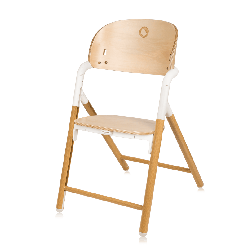 Lionelo Celia White Natural Wood - багатофункціональний дерев’яний стільчик 3 в 1