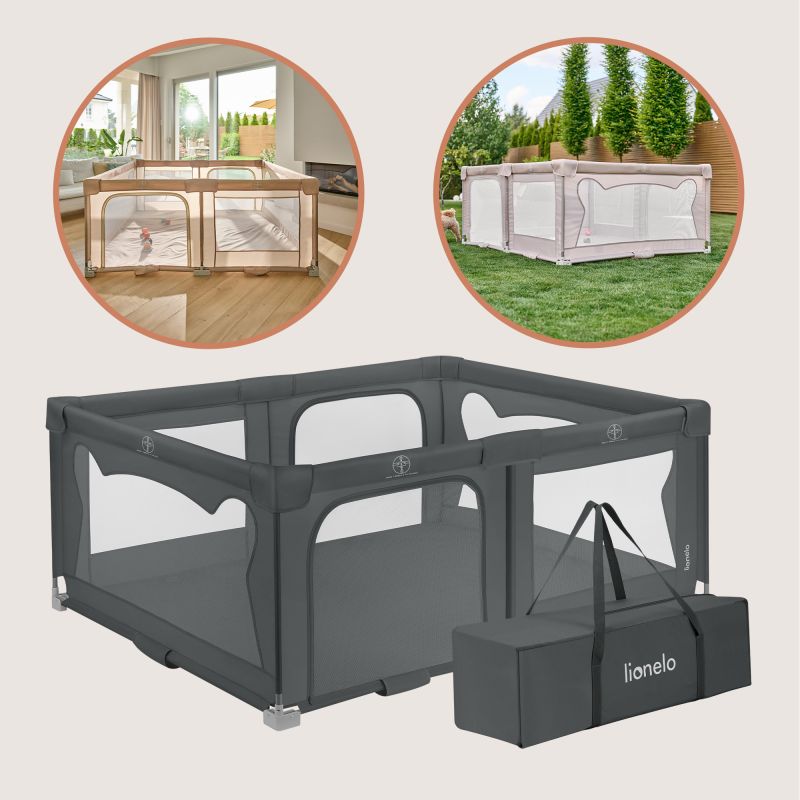 Lionelo Florence Easy Fold Grey Graphite - манеж