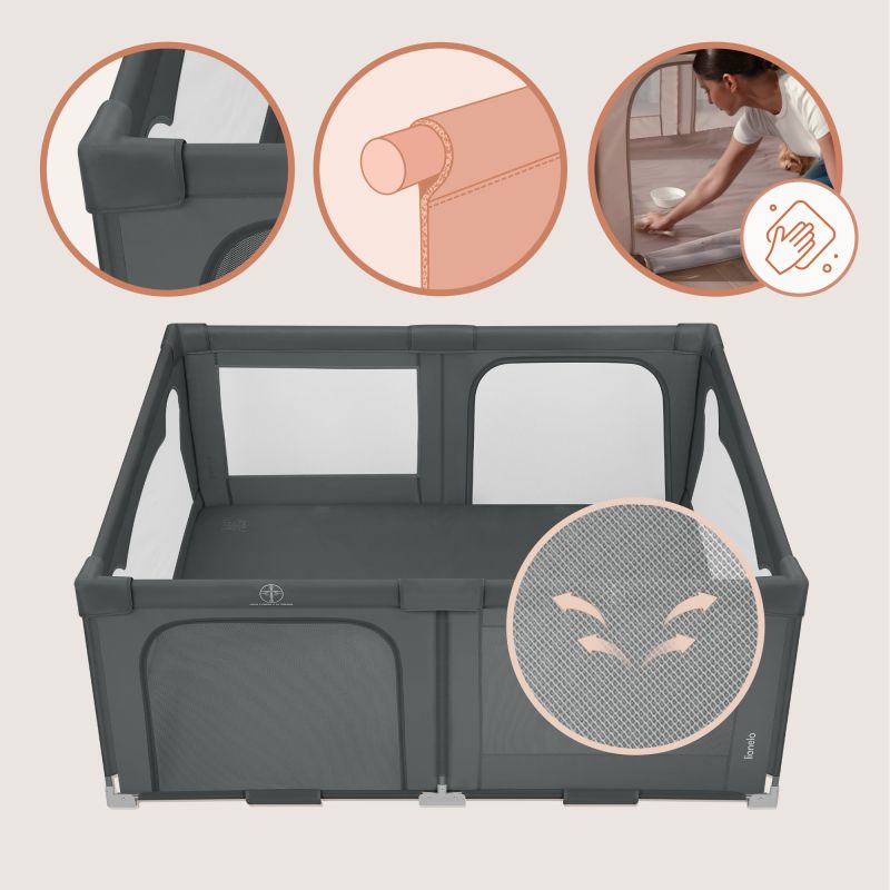 Lionelo Florence Easy Fold Grey Graphite - манеж