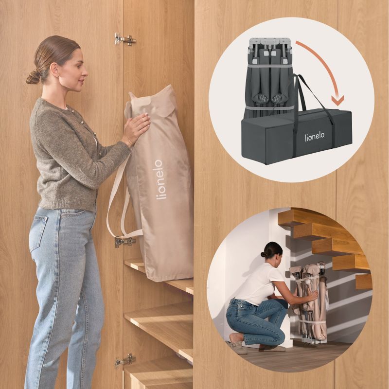 Lionelo Florence Easy Fold Grey Graphite - манеж