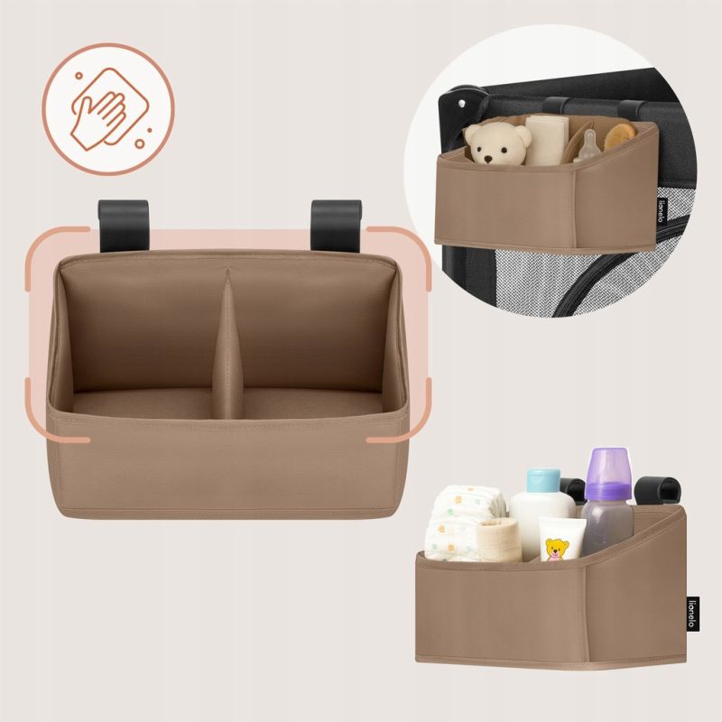 Lionelo Sidepocket Small Beige - Органайзер для ліжечка