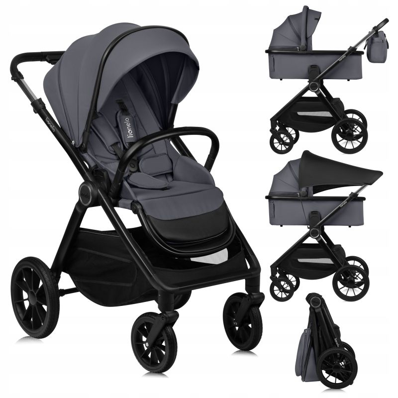 Lionelo Layla 2 в 1 Grey Stone - Багатофункціональна коляска з сидінням