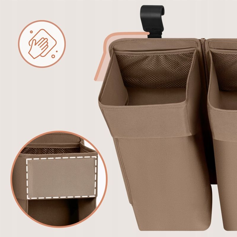 Lionelo Sidepocket Large Beige - Органайзер для ліжечка