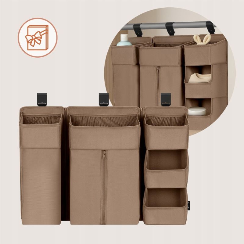 Lionelo Sidepocket Large Beige - Органайзер для ліжечка