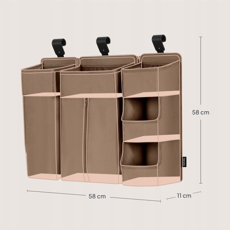 Lionelo Sidepocket Large Beige - Органайзер для ліжечка