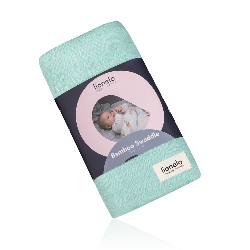 Lionelo Bamboo Swaddle Green Mint - дитяча пелюшка
