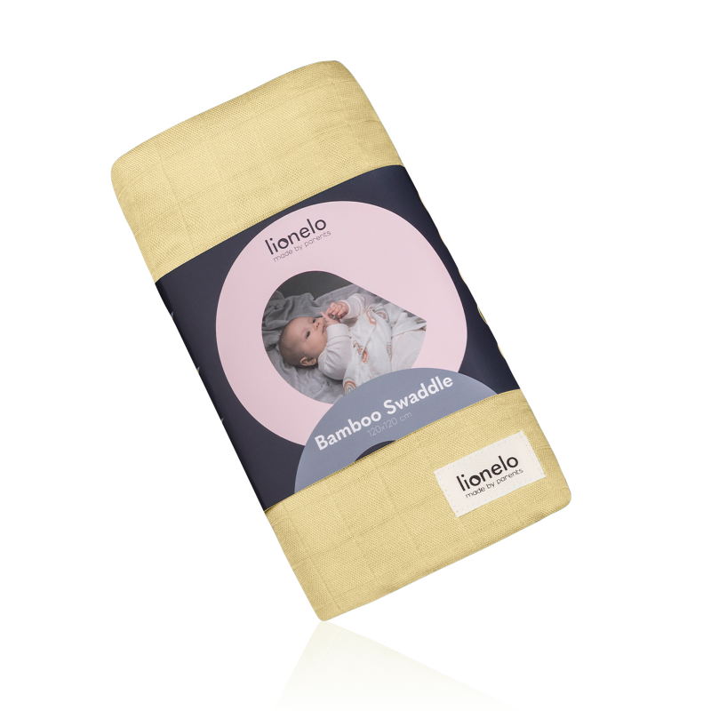Lionelo Bamboo Swaddle Yellow Lemon - дитяча пелюшка