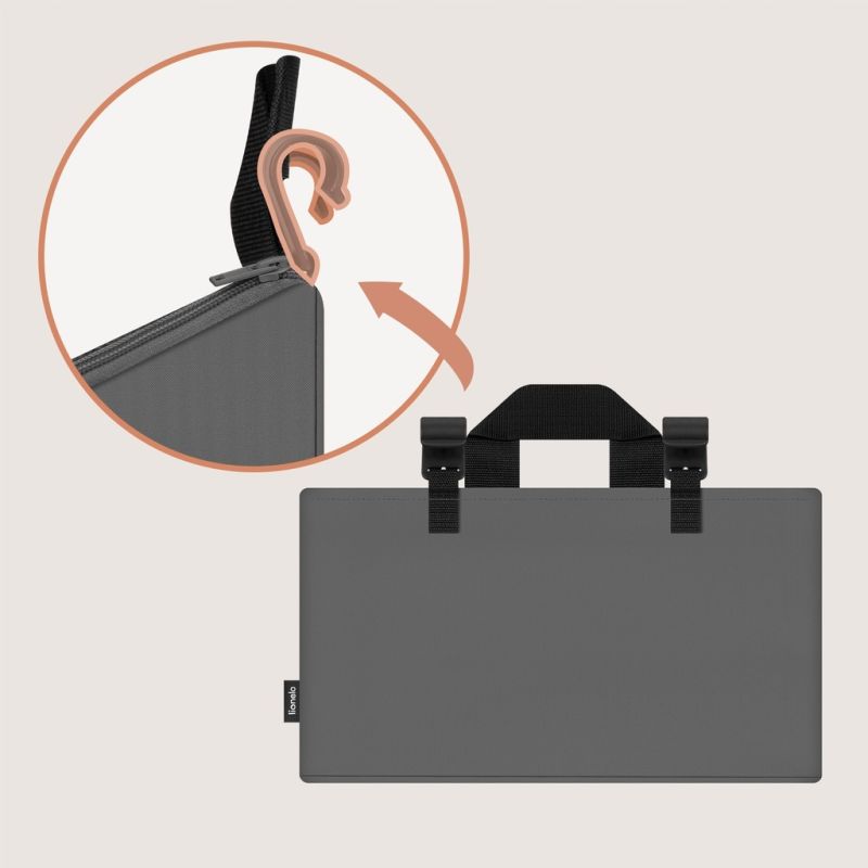 Lionelo Sidepocket Medium Grey - Органайзер для ліжечка