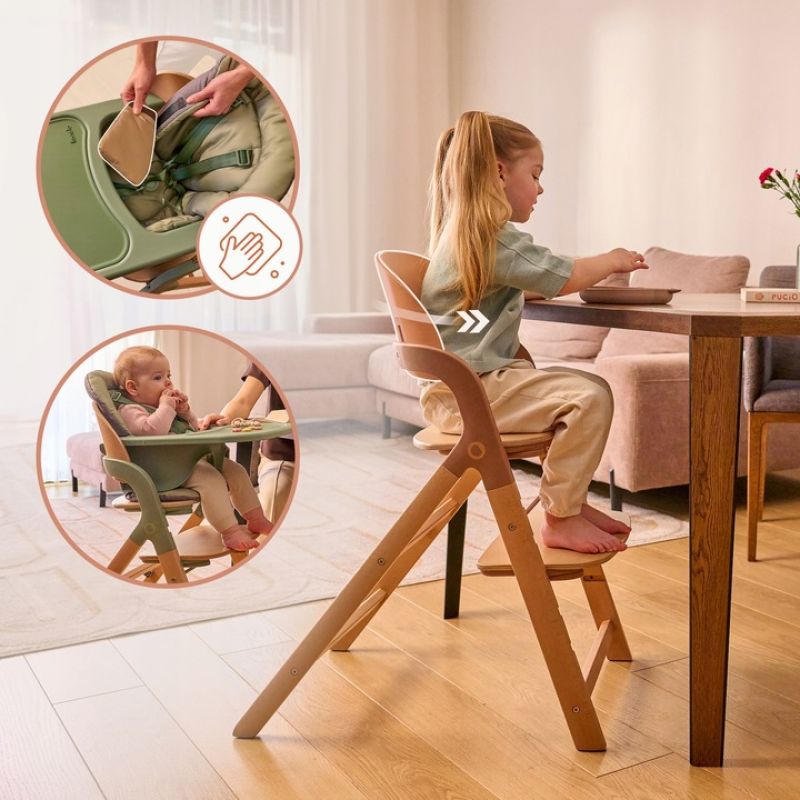Lionelo Megan Green Wood - Стільчик для годування