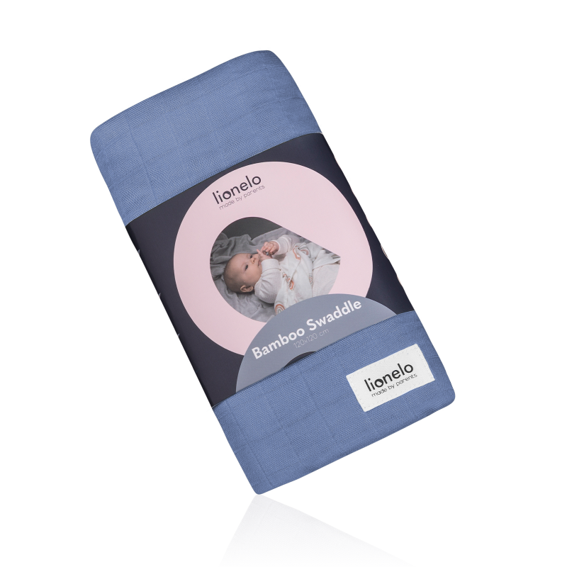 Lionelo Bamboo Swaddle Blue Denim - дитяча пелюшка