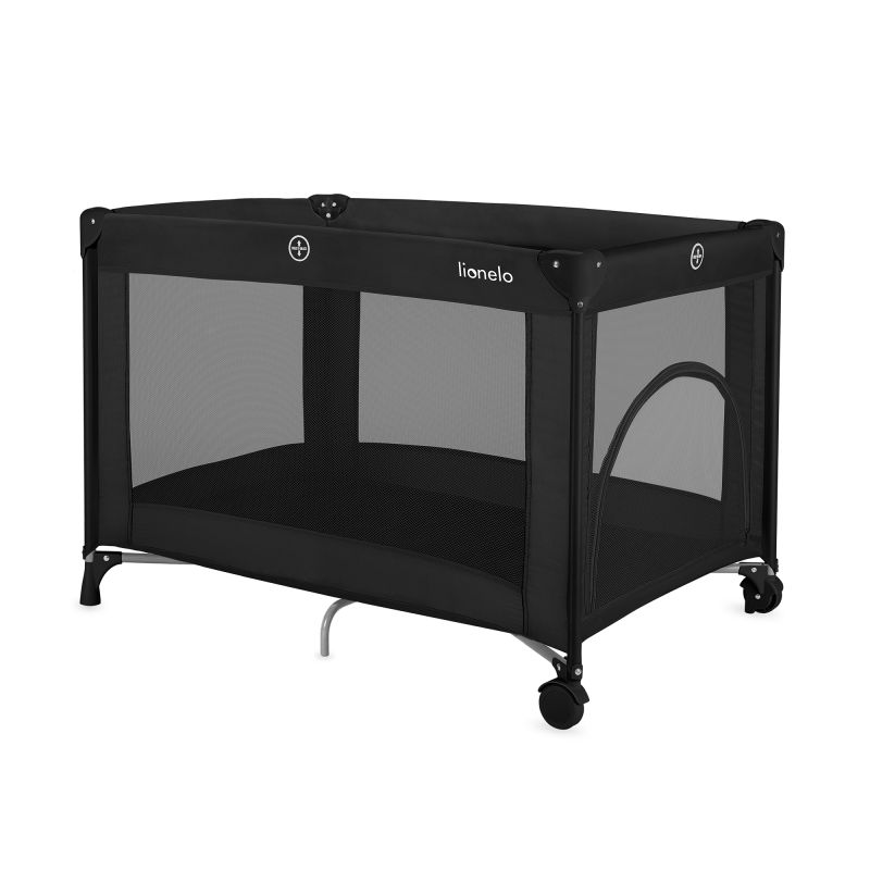 Lionelo Amelie Black Carbon - дитячий манеж