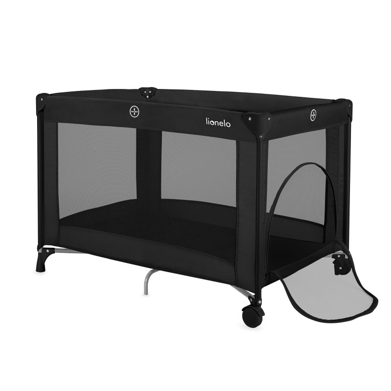 Lionelo Amelie Black Carbon - дитячий манеж