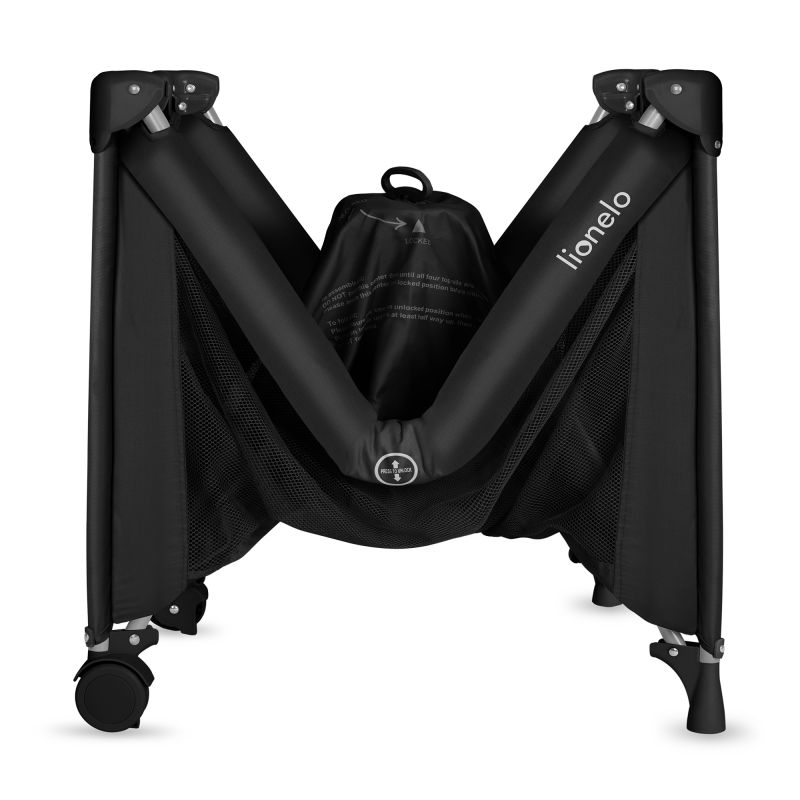 Lionelo Amelie Black Carbon - дитячий манеж