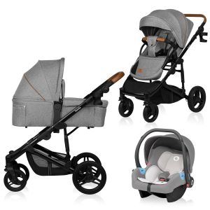 Lionelo Mari Tour 3 в 1 Grey Stone - Багатофункціональна коляска з сидінням