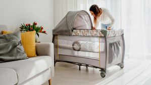 Lionelo Sven Plus Beige Latte - Дорожнє ліжечко image