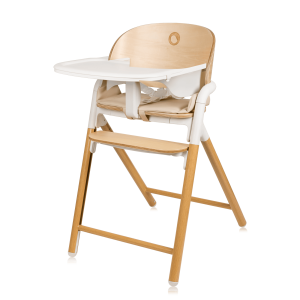 Lionelo Celia White Natural Wood - багатофункціональний дерев’яний стільчик 3 в 1