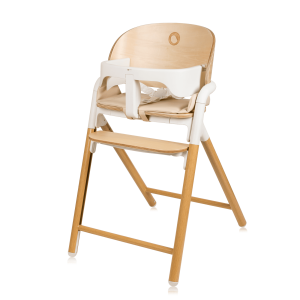 Lionelo Celia White Natural Wood - багатофункціональний дерев’яний стільчик 3 в 1 image