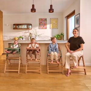 Lionelo Megan White Wood - Стільчик для годування image