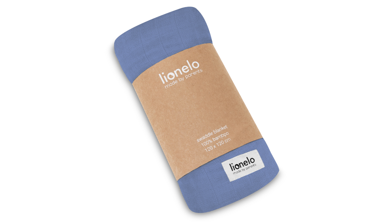 Lionelo Bamboo Swaddle Blue Denim