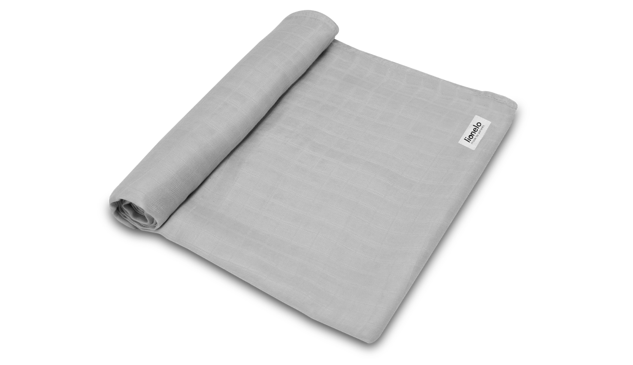 Lionelo Bamboo Swaddle Grey Stone