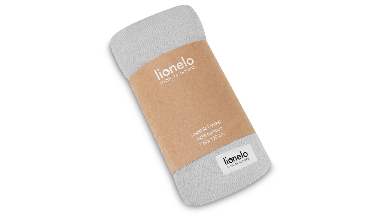 Lionelo Bamboo Swaddle Grey Stone