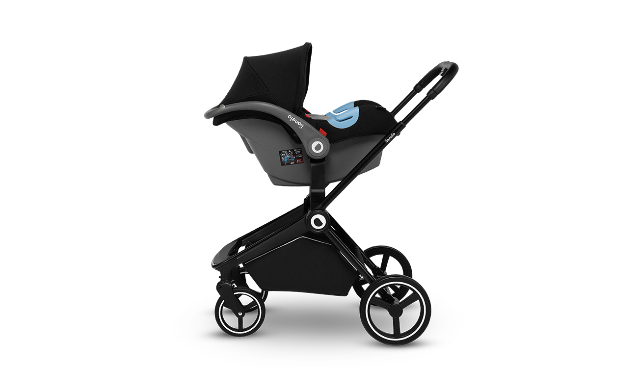 Wielozadaniowy wózek Lionelo Mika 3 w 1 Grey Graphite z fotelikiem