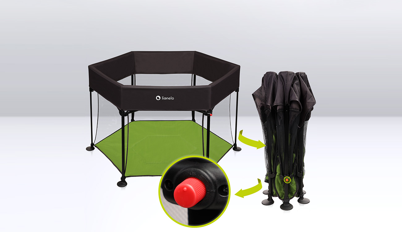 Kojec dla dziecka Lionelo Roel Green Lime