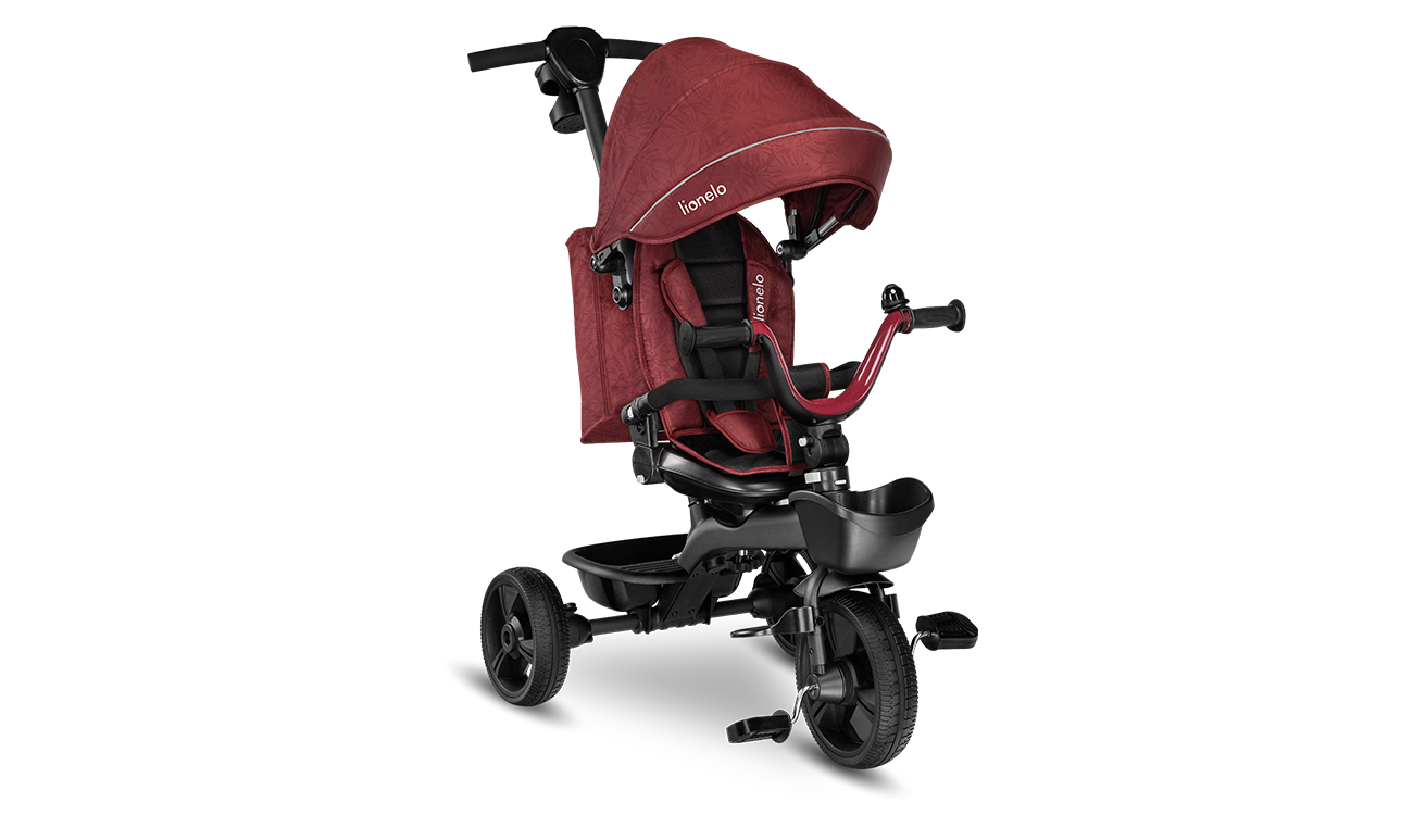 Rowerek tr&oacute;jkołowy 2w1 Lionelo Kori Red Burgundy