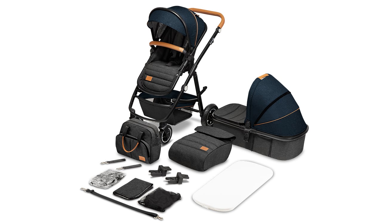 Wózek wielofunkcyjny Lionelo Amber 2w1 Blue Navy